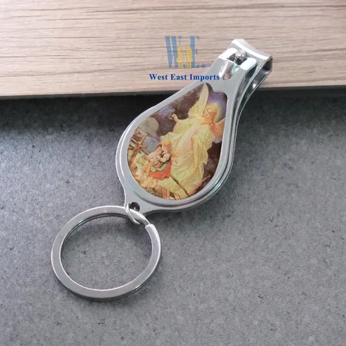 Miniatura 4 de 12 llaveros de bautismo de ángel con cortaúñas y abridor de recuerdos de fiesta para bebés niños y niñas/recuerdos de bautizo/regalo