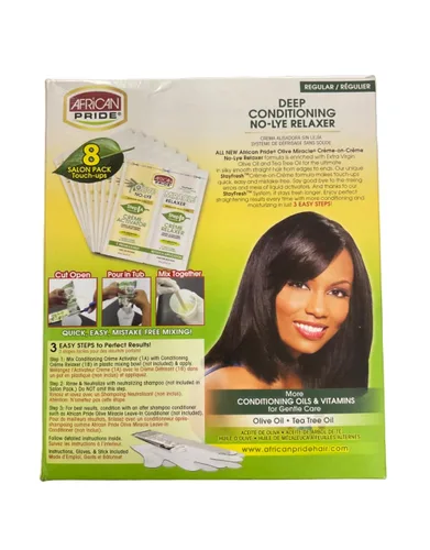 Miniatura 2 de African Pride Olive Miracle - Relajante acondicionador profundo sin lejía, kit regular de 8