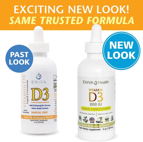 Miniatura 3 de Eniva Health Vitamina D líquida (D3) Dr. Formulado para una rápida absorción (4.1 fl oz)