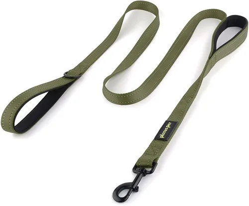 Miniatura 7 de Correa de perro de doble asa Plutus Pet de 6 pies, resistente, reflectante, correa de perro de doble asa para seguridad y entrenamiento, para perros