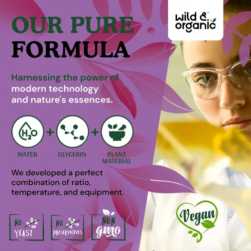 Miniatura 7 de Wild & Organic Tintura de Desintoxicación y Limpieza Hepática - Cardo Mariano, Complejo Herbal de Raíz de Diente de León - Suplemento Líquido