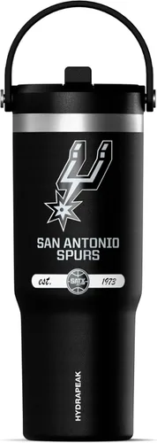 Miniatura 12 de Hydrapeak x NBA Vaso Nomad con Licencia Oficial de Phoenix Suns de 32 oz con Asa y Tapa con Popote, Botella de Agua de Acero Inoxidable a Prueba