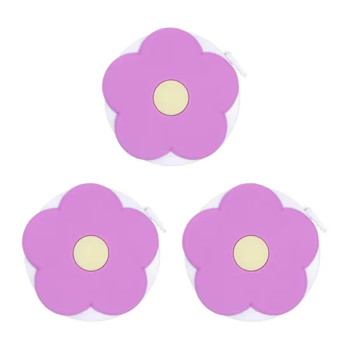 Miniatura 9 de HARFINGTON 2 cintas métricas suaves de 60 pulgadas, 4.9 ft, retráctil, mini cinta métrica de dibujos animados, regla de cinta linda para coser