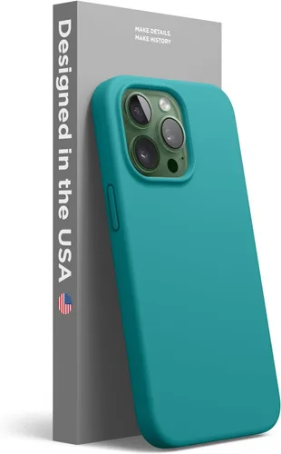 Miniatura 18 de elago Compatible con funda para iPhone 13 Pro, funda de silicona líquida, cubierta protectora de cuerpo completo, delgada, forro de microfibra Negro
