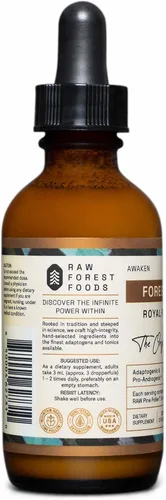 Miniatura 8 de RAW Forest Foods Forest Manna - Tintura de polen de pino real, extracción 1:2 verdadera de doble etapa, polen de pino puro, solo en botella de 2