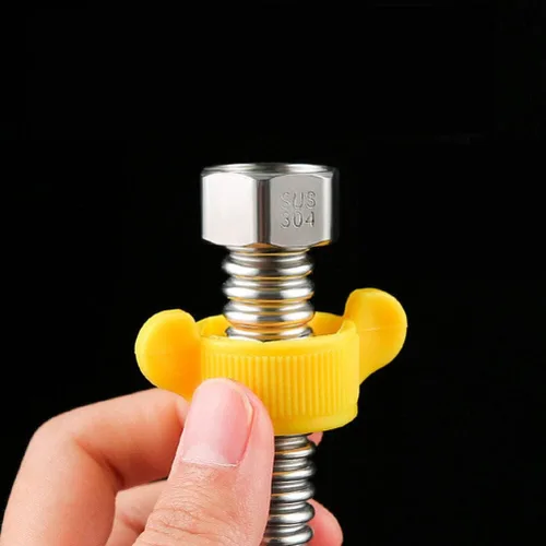 Miniatura 3 de DOITOOL Manguera de calentador de agua corrugado de acero inoxidable de 1/2 pulgada, línea de suministro de agua flexible, resistente a la corrosión