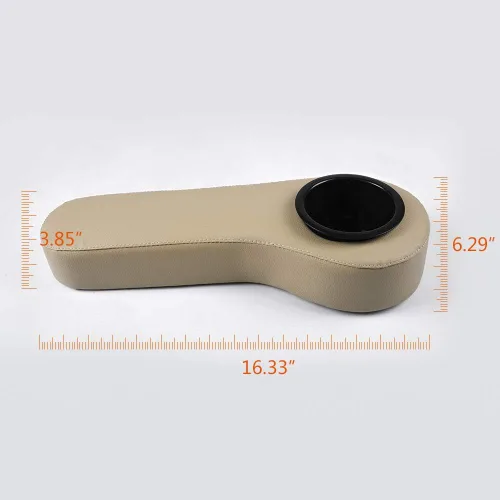 Miniatura 2 de Un par de reposabrazos de asiento trasero con portavasos de repuesto universal para EZGO, para Club Car, para Yamaha y otros modelos de carrito