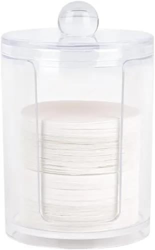 Miniatura 8 de watchget Soporte de filtro de papel espresso con tapa, dispensador de filtro de café acrílico compatible con filtros de papel redondos de 2.008