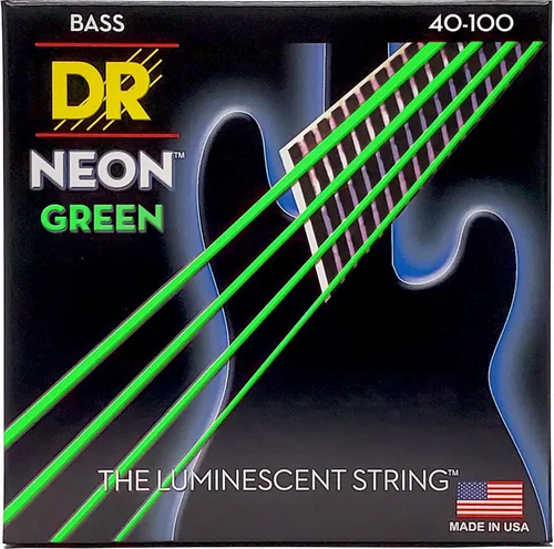 Miniatura 2 de DR Strings Cuerdas de Bajo de Guitarra Neón de Alta Definición (NGB-40)