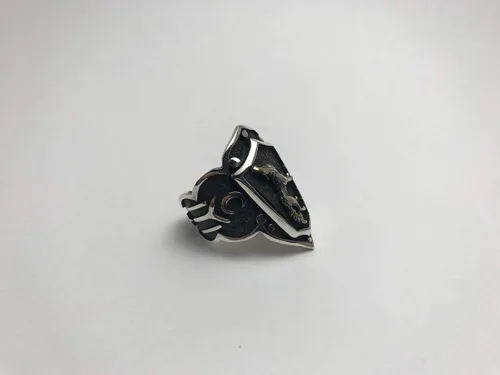 Miniatura 7 de Dirilis Ertugrul Wolf Zihgir - Anillo de plata de ley 925 K para hombre