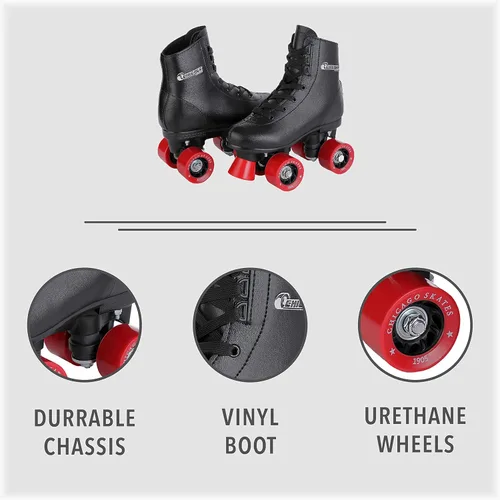 Miniatura 2 de Chicago Patines Patines Niñas Patines - Patines de cuatro ruedas para jóvenes blancos