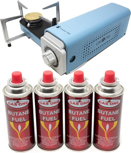 Miniatura 9 de GasOne GS-8300 - Estufa compacta de butano con estuche de transporte, estufa portátil plegable