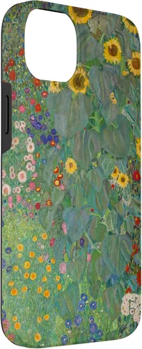Miniatura 3 de iPhone 14 Plus Flower Garden Klimt Pintura Arte Floral Verde Cubierta Teléfono Funda