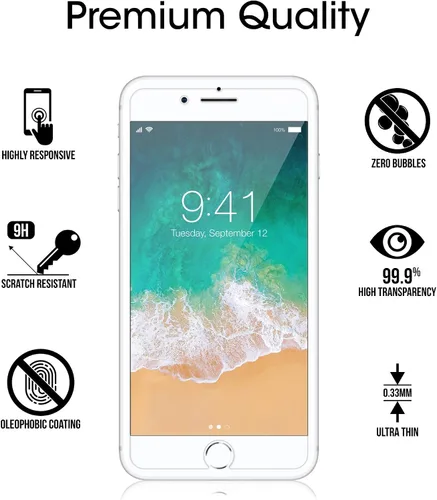 Miniatura 5 de Protector de pantalla iPhone 7 6S 6 Vidrio, amfilm iPhone 7 Protector de pantalla de vidrio temperado para iPhone de Apple 7, iPhone 6S, iPhone 6