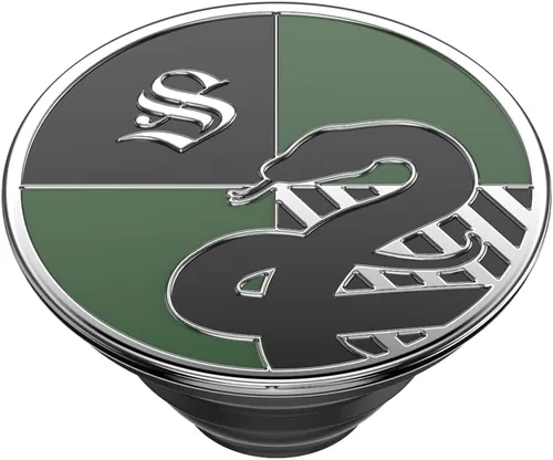 Miniatura 4 de PopSockets PopGrip - Soporte y agarre extensible con una parte superior intercambiable para teléfonos inteligentes y tabletas - Esmalte Slytherin