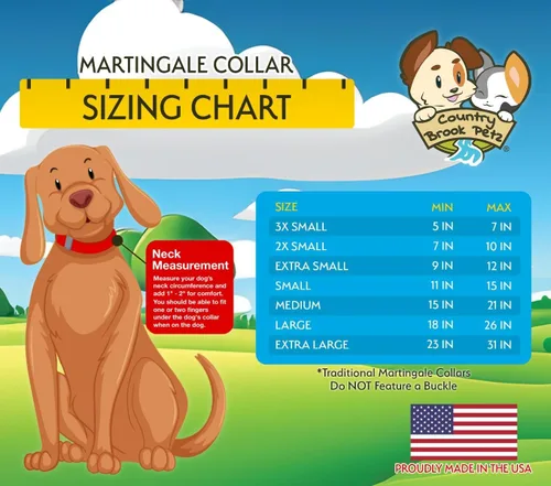 Miniatura 3 de Country Brook Petz - Collar Martingale para perro - Collar de entrenamiento resistente sin hebilla - Collar para perros de servicio para todos