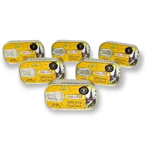 Old Riga Bacalao Liver enlatado en aceite propio, 4.27 onzas, fuente natural de omega-3, rico en vitaminas A y D, de bacalao fresco de Noruega, apto