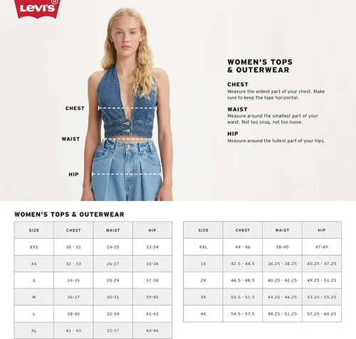 Miniatura 3 de Levi's Top halter de mezclilla Daisy para mujer