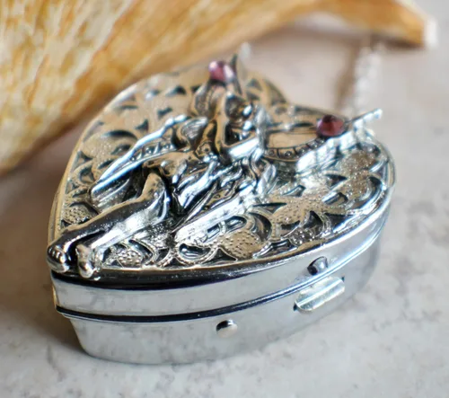 Miniatura 3 de Fairy Music Box Locket in Silvertone