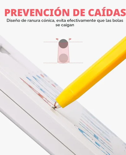 Miniatura 3 de GAMENOTE Tablero magnético de letras de doble cara – 2 en 1 con imanes del alfabeto, tablero de trazado para niños pequeños, letras ABC, mayúsculas