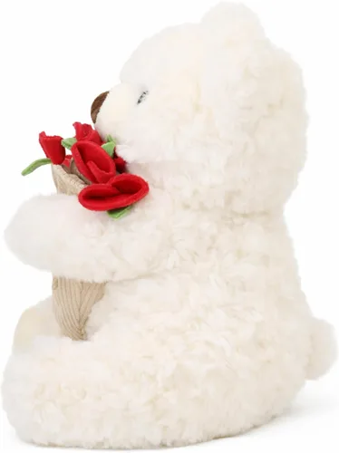 Miniatura 3 de Ramo de peluche de oso de peluche, ramo de peluche de rosas, sombrero de flores romántico, peluche de oso, perfecto como cumpleaños y vacaciones