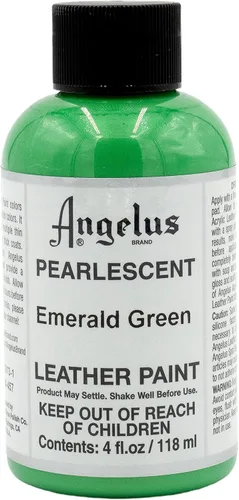 Angelus - Pintura para cuero de 4 onzas, color verde esmeralda