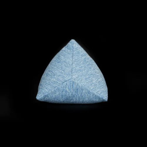 Miniatura 2 de Almohada de apoyo para el cuello de trigo sarraceno, almohada cilíndrica cervical, almohada ajustable de cáscaras de trigo sarraceno, alivio del Azul