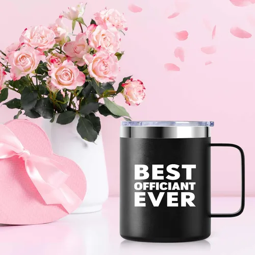 Miniatura 3 de kwsnatel Taza de acero inoxidable aislada al vacío de 12 onzas con tapa, regalo para papá, novia, despedida de soltera, boda, fiesta de compromiso