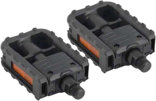 Miniatura 7 de BESPORTBLE Pedales de bicicleta plegables, 2 pedales universales de montaña de 9/16 pulgadas con tiras reflectantes – Pedales de rotación rápida