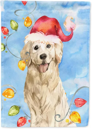 Miniatura 33 de Caroline's Treasures CK2484GF - Bandera decorativa para jardín de Alaskan Malamute con luces de Navidad, bandera decorativa para patio exterior