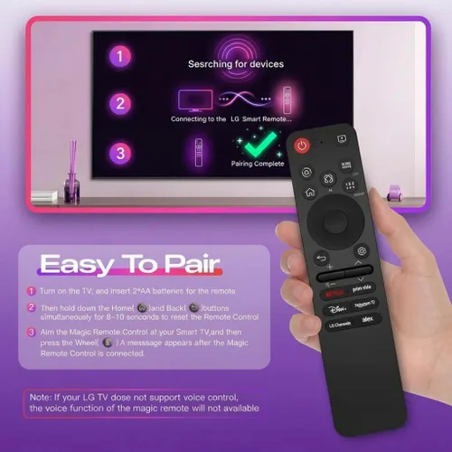 Miniatura 6 de para LG TV Remote Smart TV LG (modelos 2019-2025) Control de voz y función de puntero Compatible con televisores y modelos Arándano