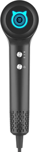 BQSS Secador de pelo, 110000 rpm, secador de pelo iónico positivo negativo para mujeres, secador de pelo portátil de viaje con boquilla