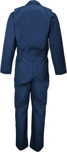 Miniatura 6 de Natural Uniforms Overol de sarga de manga larga con cremallera para hombre, resistente a las manchas y a las arrugas