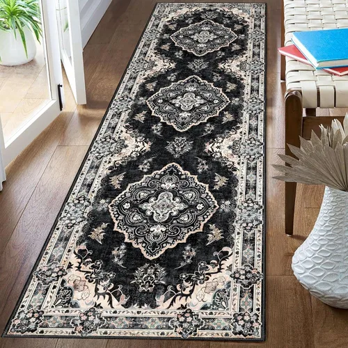 Miniatura 83 de Alfombra Verde MUJOO de 8'x10', Alfombras de Área para Sala de Estar, Alfombras Lavables, Alfombra Grande de Área, Alfombra Boho de Área de 8'x10