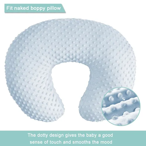 Miniatura 2 de OWLOWLA Funda de almohada de lactancia, funda de almohada de lactancia para bebé niño y niña (azul bebé)