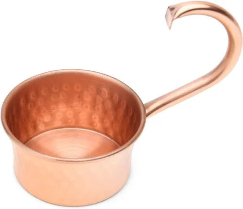 Miniatura 6 de Advanced Mixology Tazas de mula turca Juego de 4 Base de cobre 100% puro y vidrio Grado alimenticio Acabado martillado