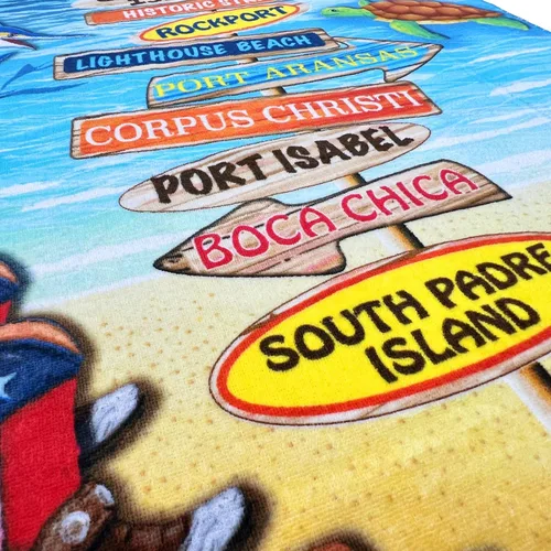 Miniatura 3 de Toalla de playa Texas 30 x 60 pulgadas, 100% algodón (30 x 60 pulgadas, Texas Signs)