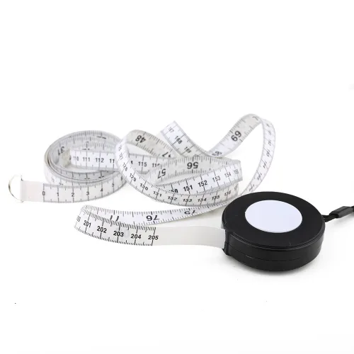 Miniatura 8 de WIN TAPE Cinta métrica retráctil negra de 80 pulgadas con cuerda negra Negro