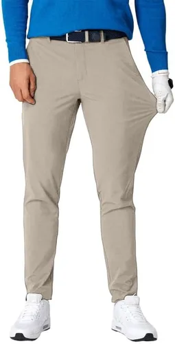 JMIERR Pantalones de golf para hombre, ajustados, elásticos, pantalones de vestir para correr, viajar, pantalones casuales con bolsillos