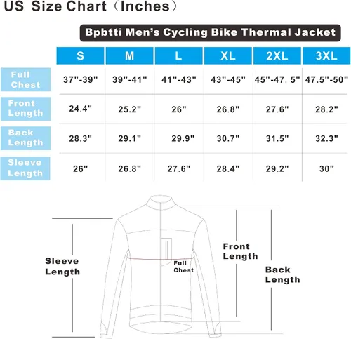 Miniatura 7 de bpbtti Chaqueta térmica Softshell para hombre para ciclismo, correr, abrigo de rendimiento para invierno, resistente al viento, transpirable