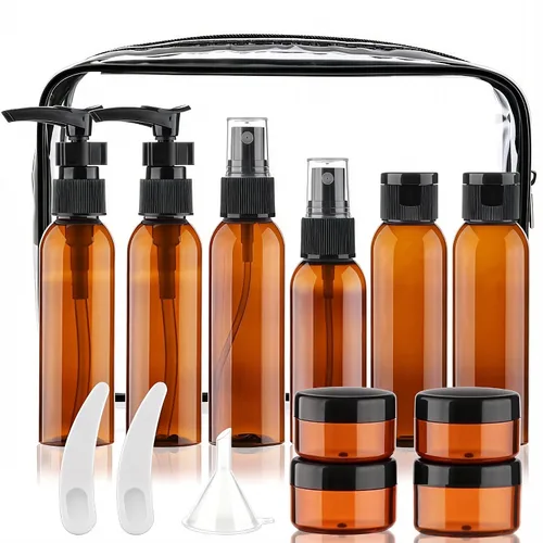 Miniatura 7 de Cosywell Botellas de tamaño de viaje para artículos de tocador, paquete de 13 botellas de aseo aprobadas por la TSA de 2 onzas, kit de viaje a