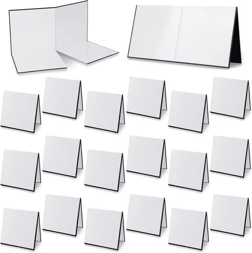 Zhanmai 4 tableros de juego plegables en blanco de 17 x 17 pulgadas, haz tu propio tablero de juego, tablero de juegos en blanco de borrado en seco