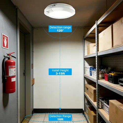 Miniatura 6 de Luz con sensor de movimiento a pilas para interiores, 6.3 pulgadas, 210 lm, 6000 K blanco frío, inalámbrico adhesivo o montaje de tornillo