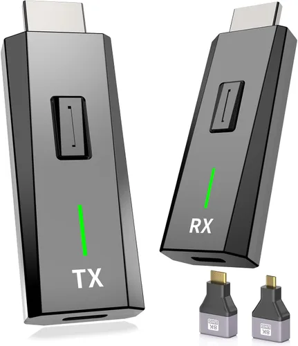 Transmisor y receptor HDMI inalámbrico actualizado 2026 de 328 pies/328.1 ft, salida de decodificación 4k 1080P, Plug & Play portátil 0.08 oz/0.18