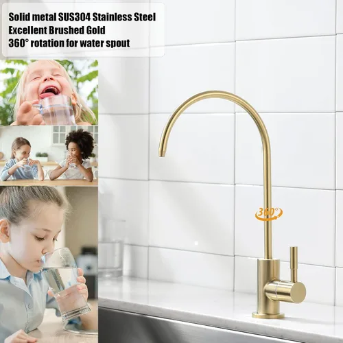 Miniatura 2 de Havin llave de acero inoxidable para cocina, con filtro purificador de agua potable de ósmosis inversa