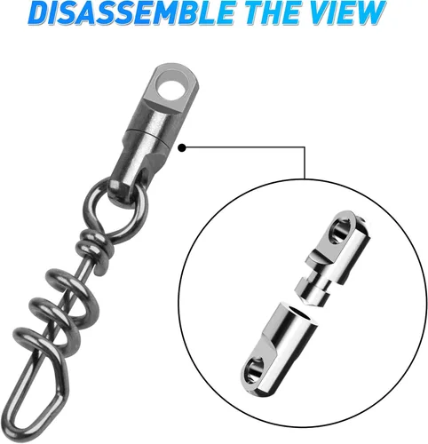 Miniatura 5 de AGOOL Corkscerw - Sacacorchos giratorios de acero inoxidable de alta resistencia de 750 libras, sacacorchos giratorios de liberación rápida