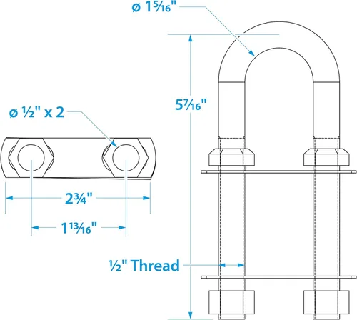 Miniatura 6 de Ojo de arco de acero inoxidable Seachoice