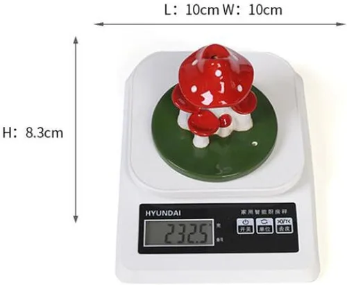 Miniatura 6 de Quemador de incienso de cerámica de reflujo para decoración del hogar, quemador de incienso de hongos creativos, sándalo, aromaterapia, incensario