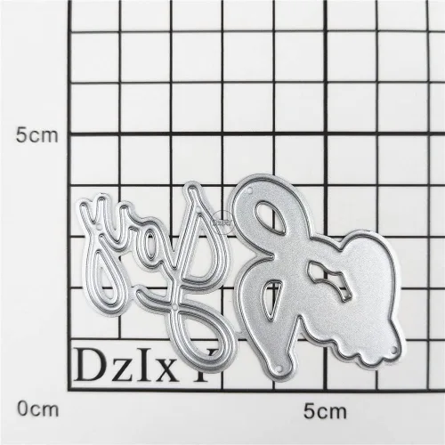 Miniatura 3 de DzIxY Shadow Words Joy - Troqueles de corte de metal para hacer tarjetas, juego de troqueles de papel para grabar, plantillas para máquina de 18