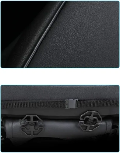 Miniatura 9 de Funda de asiento delantero de automóvil de piel sintética de lujo, para la mayoría de sedanes y SUV, asiento individual sin respaldo, 1 unidad
